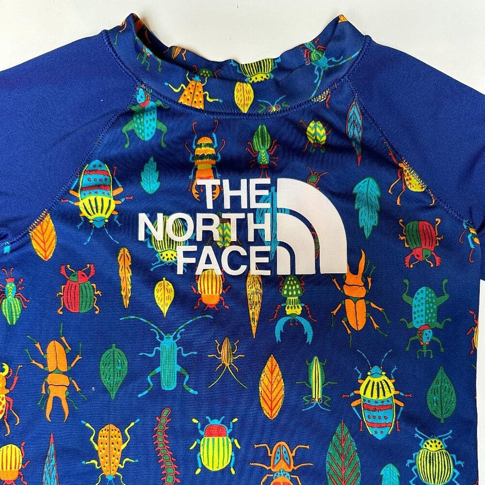 The North Face Blue Critter Crawl Long Sleeve Rash Guard 3T